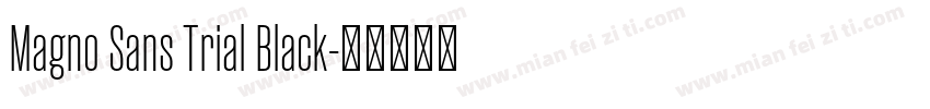 Magno Sans Trial Black字体转换